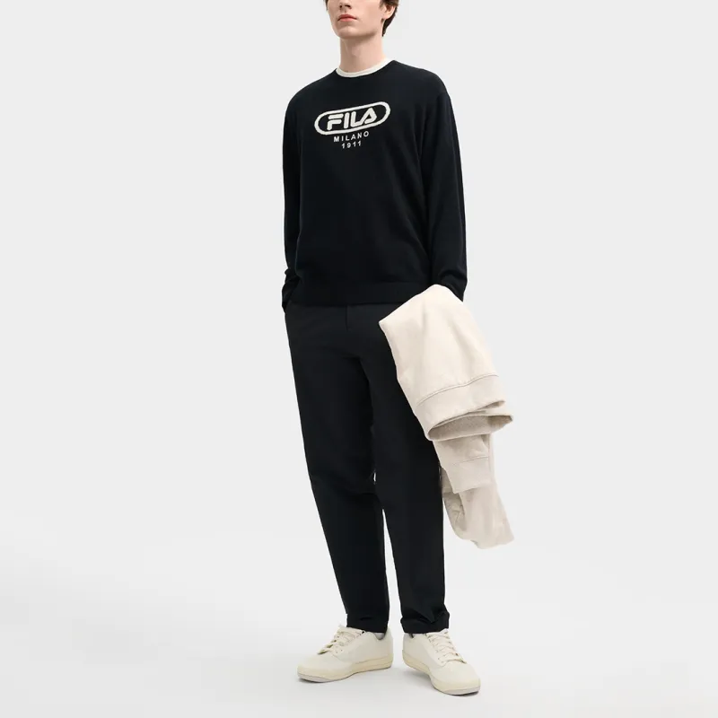 FILA MILANO Collection Casual Pants Men's Jet Black-2