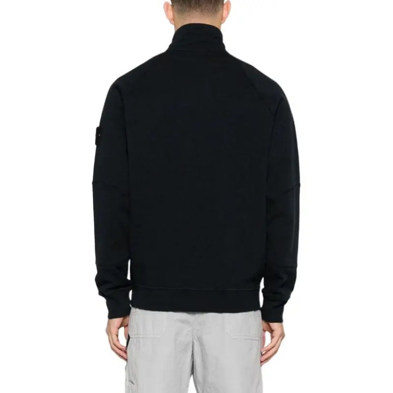 STONE ISLAND Compass Badge High Neck Zipped Sweatshirt-4
