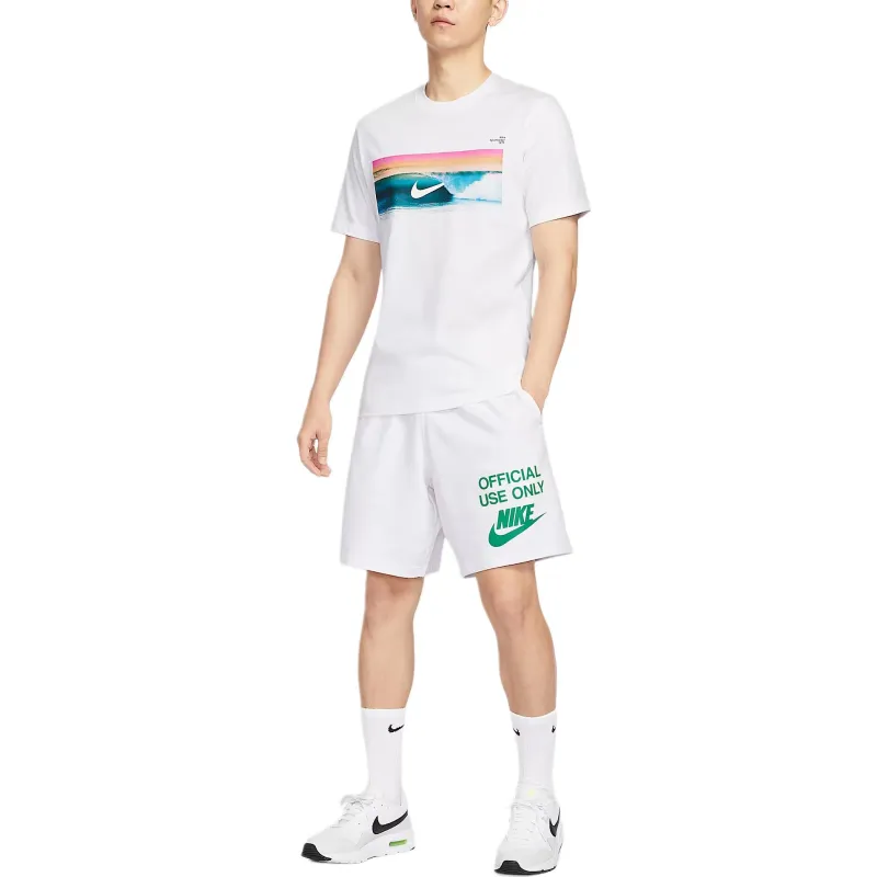 Nike Club Sports Shorts Men's White/Stadium Green Color-1