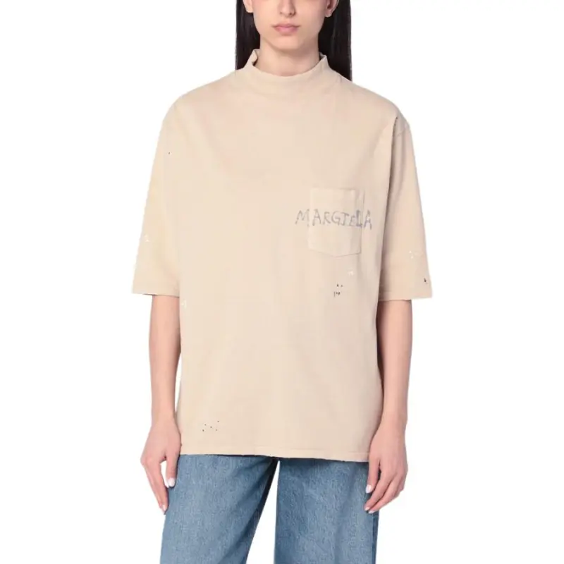 Maison Margiela Logo print T shirt-3