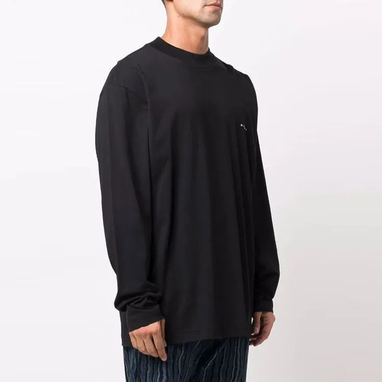 MARNI Bio Jersey Embroidery Logo Long Sleeve T Shirt-3