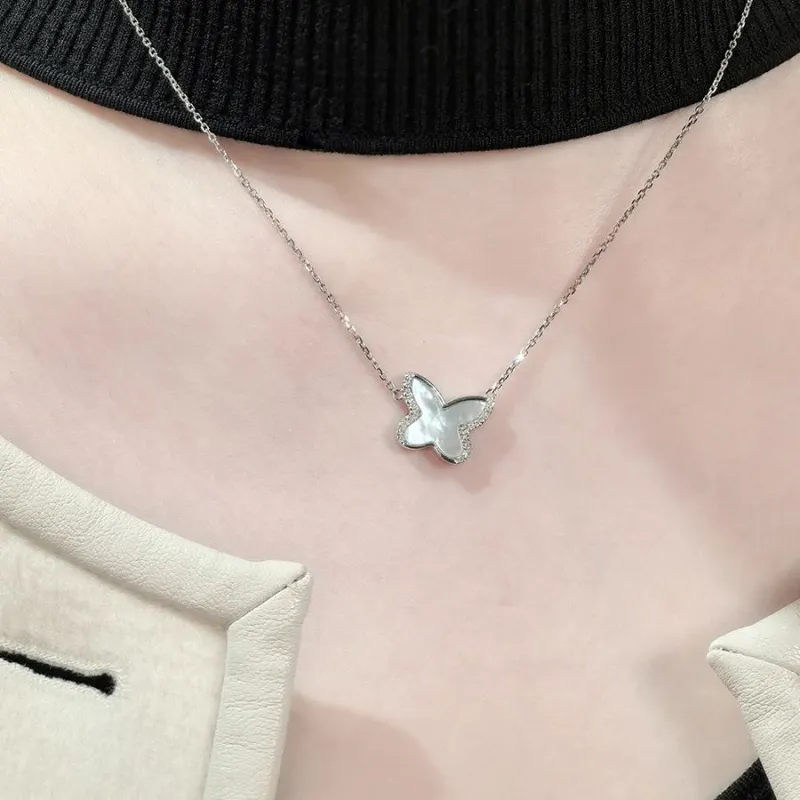 ICEWALD Diamond 925 Mother Of Pearl Necklaces Unisex-3