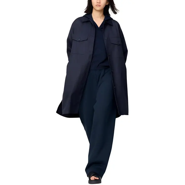 UNIQLO x Clare Waight Keller C Collection SS25 Coat Women's Indigo-1