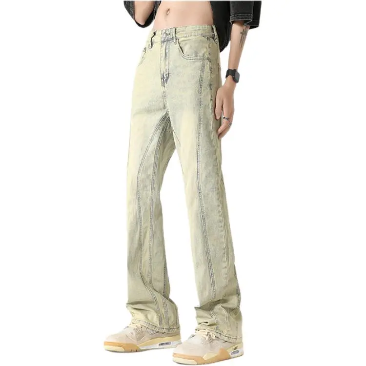 NHZN Jeans Unisex Yellow Mud-4