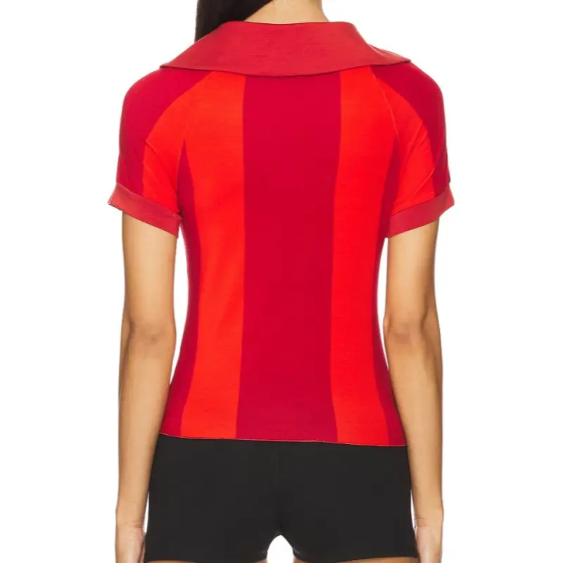 Miaou Polo Shirt Women's Red Orange-1