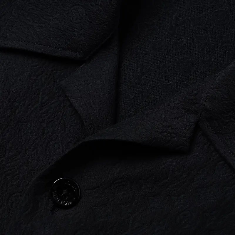 LOUIS VUITTON Mini Monogram Silk-Cotton Blend Short-Sleeved Shirt-2