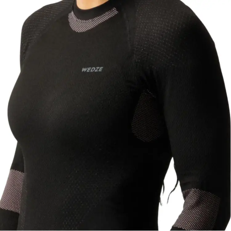 DECATHLON 500 Series Sports Thermal Underwear Women's Black-3