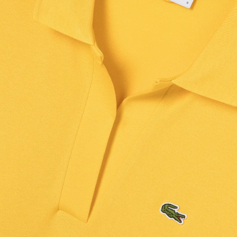 LACOSTE Short Sleeved Dresses Women's Yellow-3