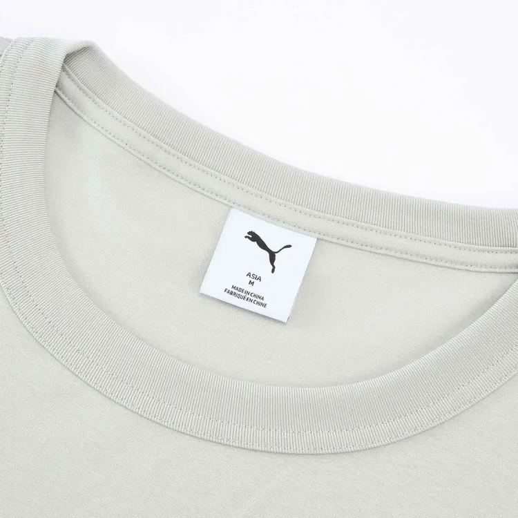 PUMA T Shirts Unisex Light Gray-2