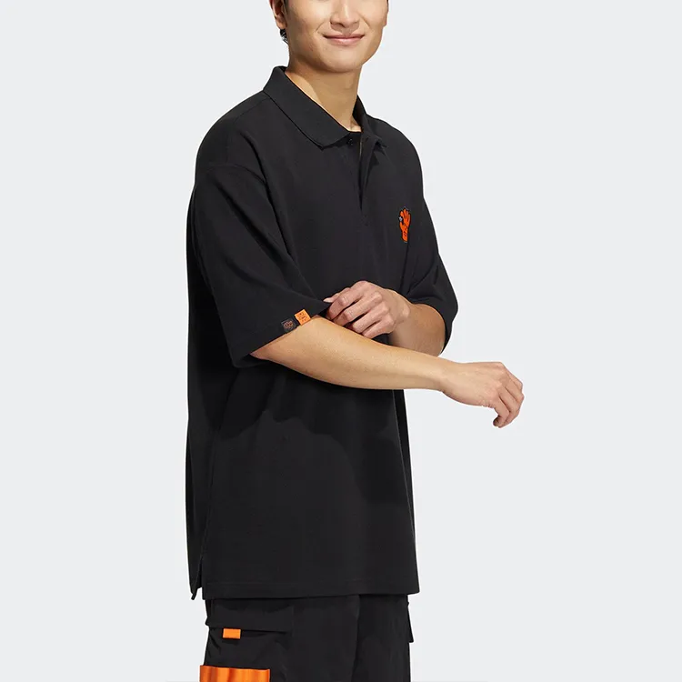 Adidas Originals Polo Shirt International Version Men's Black-2