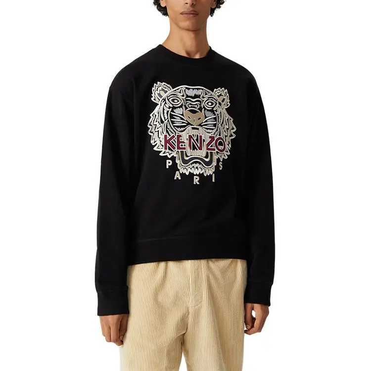 KENZO Classic Tiger Head Sweatshirts Men Black-2
