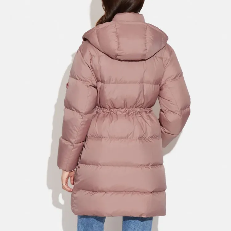 COACH SS23 Puffer Jacket Women's Pink-2