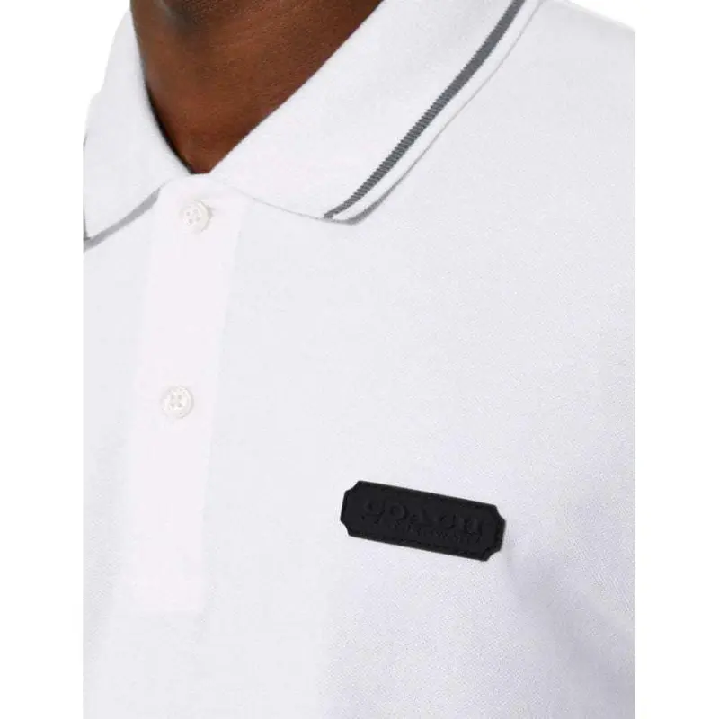 COACH Polo Shirts Men White-3