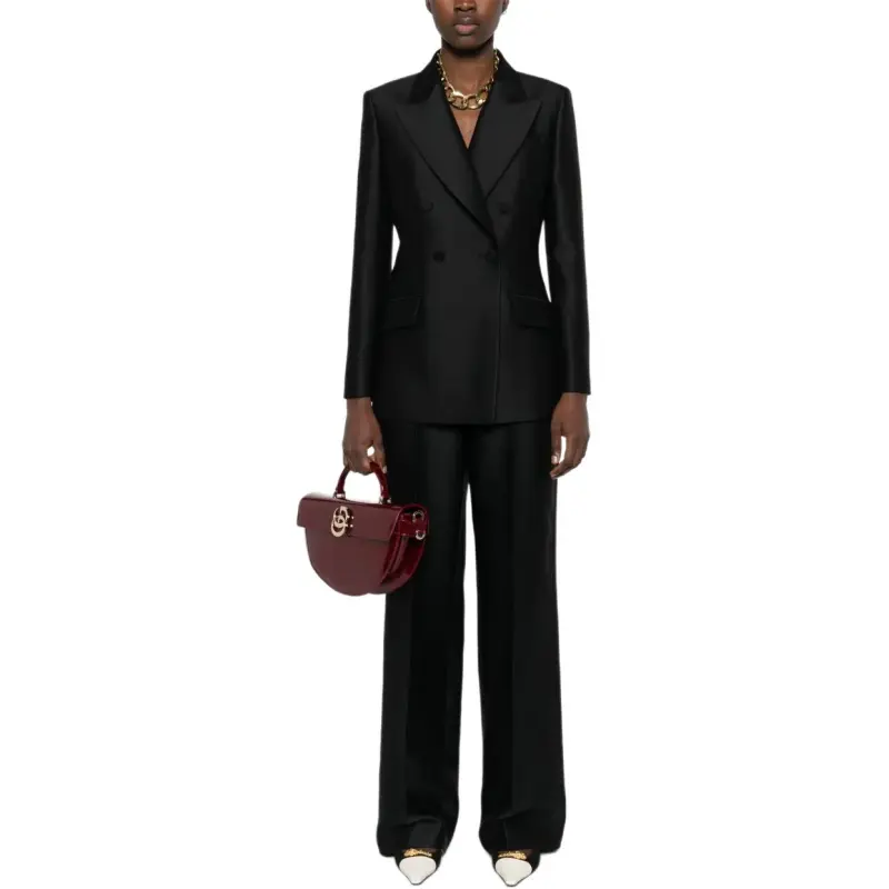 GUCCI Embroidered Gabardine Pants-2