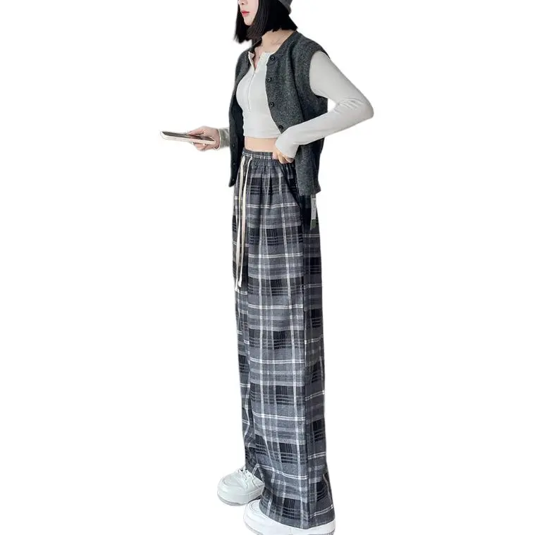 Tonlion Casual Pants Women's Gray Tone-3