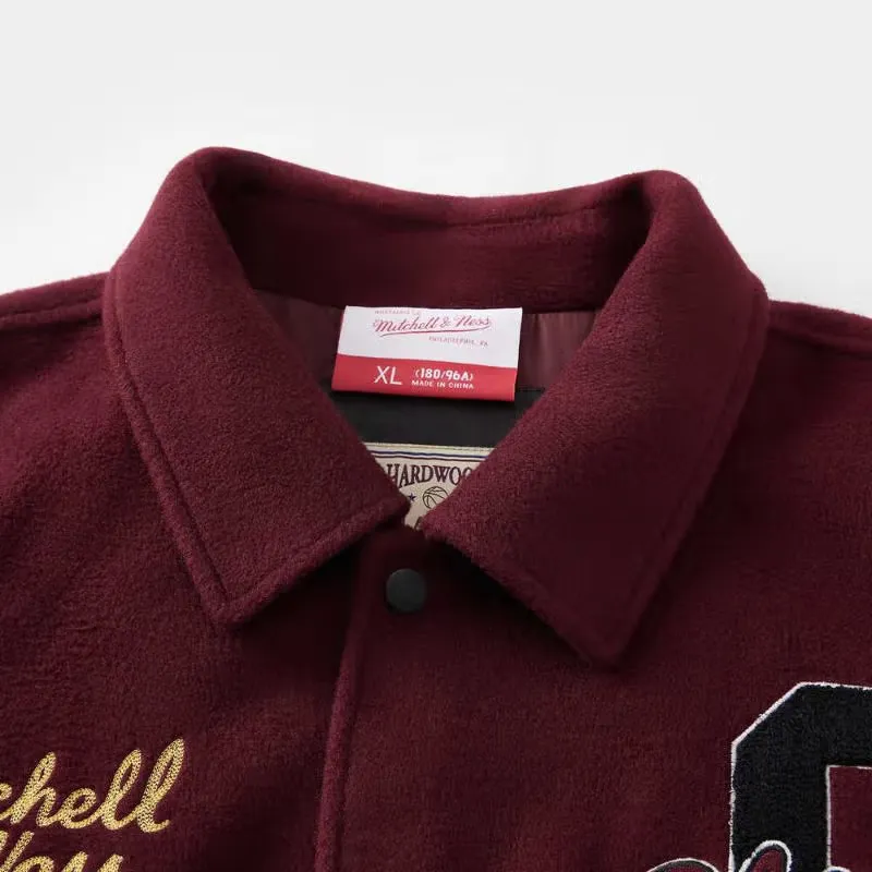 Mitchell & Ness x NBA Chicago Bulls SS25 Jacket Unisex Dark Red-3
