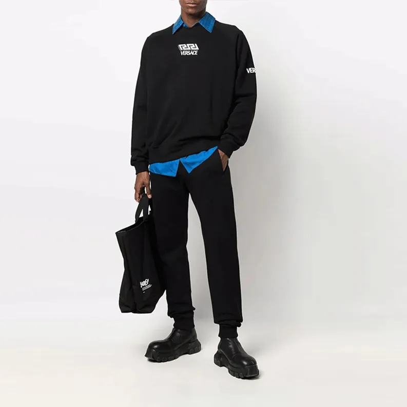 VERSACE Sweatshirts Men Black-1