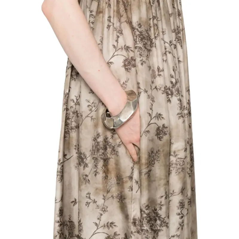UMA WANG Floral print Maxi Dress-4