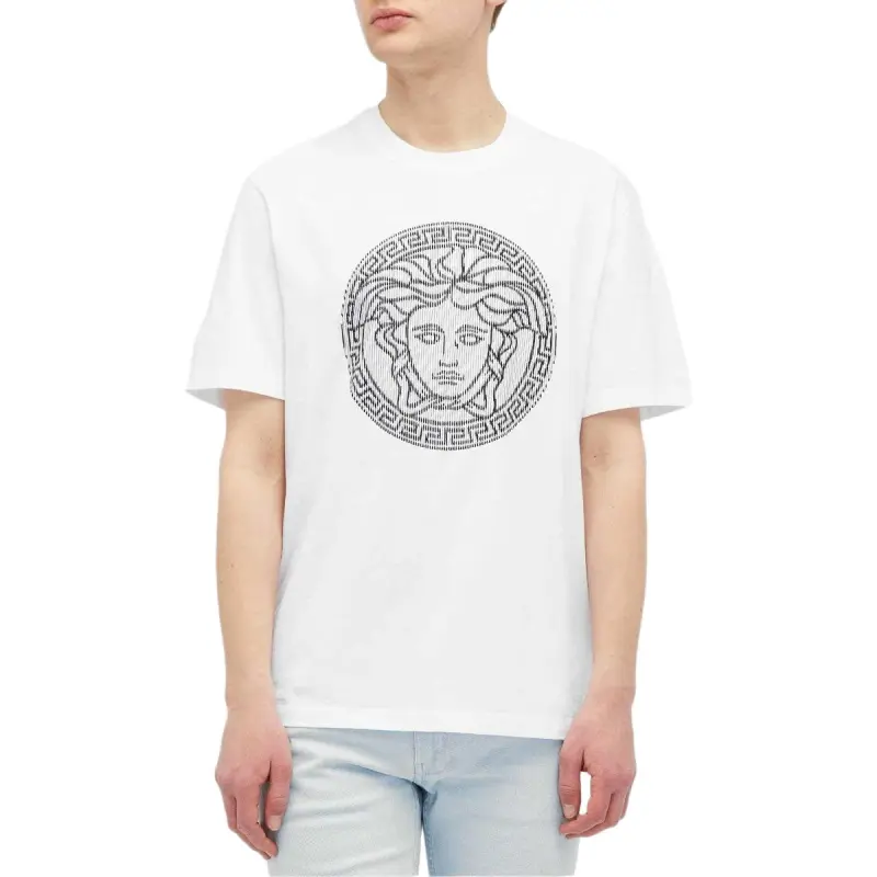 VERSACE Medusa Sliced Crewneck T-Shirt-2