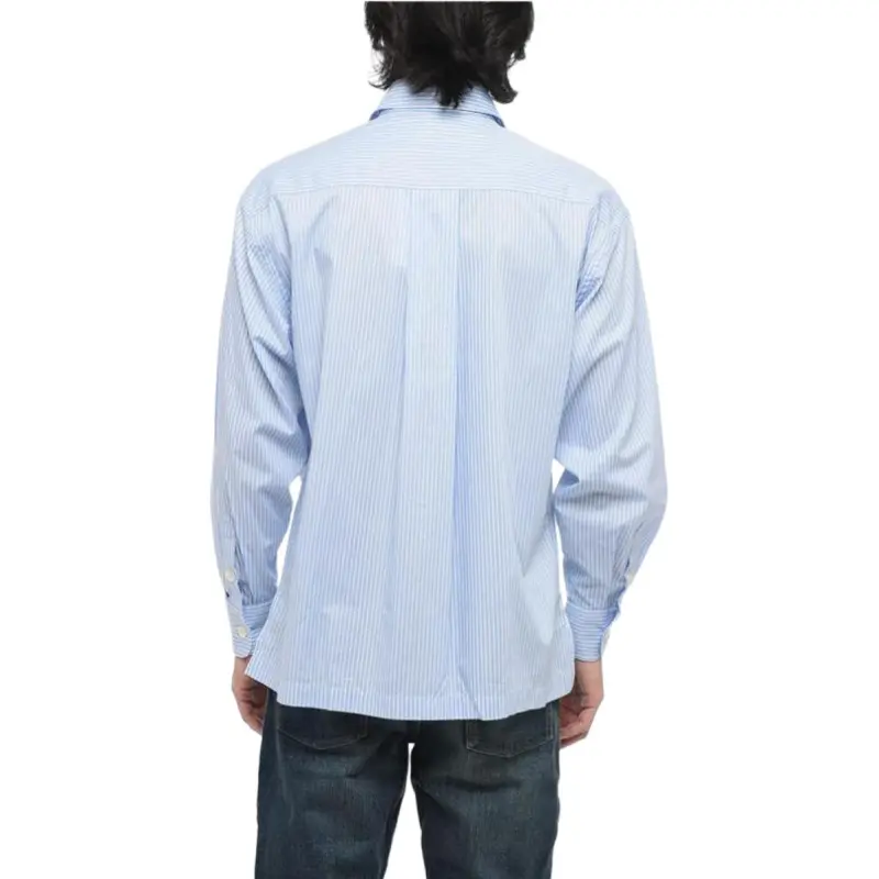 KENZO Logo print Striped Cotton Shirt-4