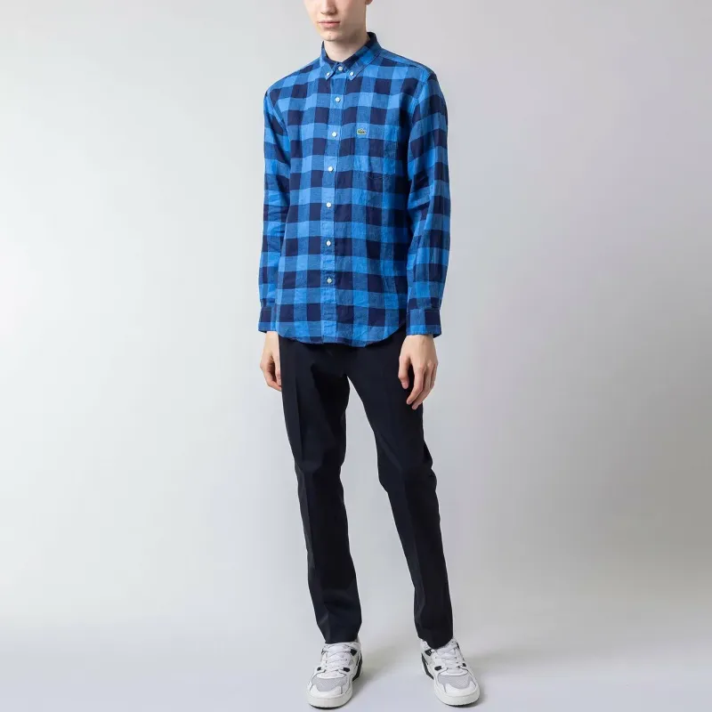 LACOSTE Shirts Men Navy Blue-4