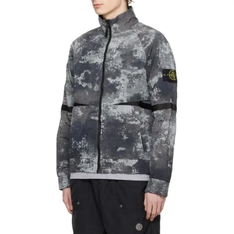 STONE ISLAND Compass badge Abstract print Jacket-4