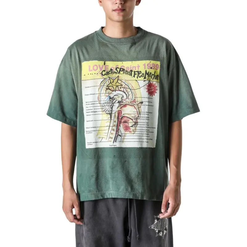 Saint Michael X Cactus Plant Flea Market Love Of Snt Tee-3