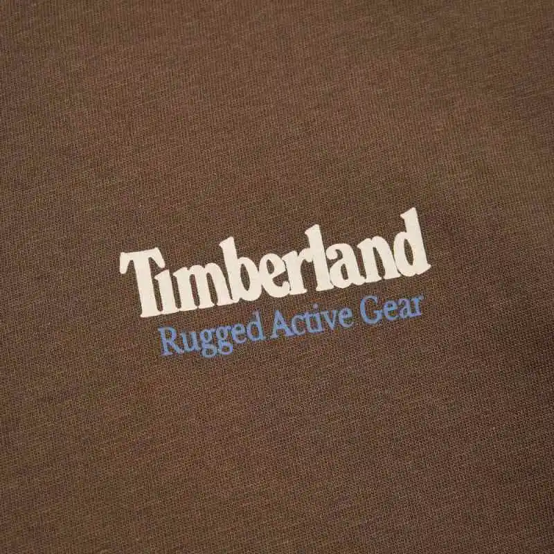 Timberland T Shirt Men's Dark Coffee-3