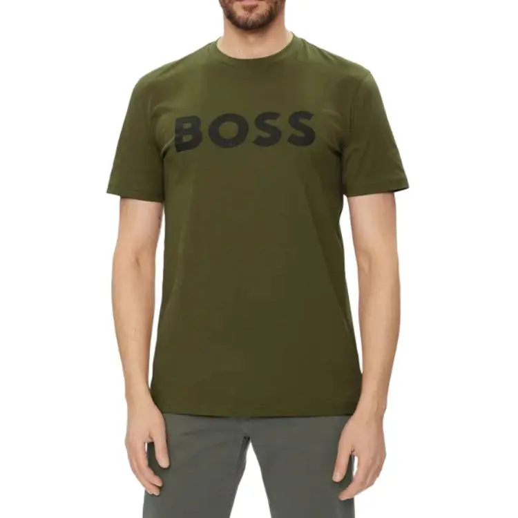 HUGO BOSS T Shirts Men Green-3