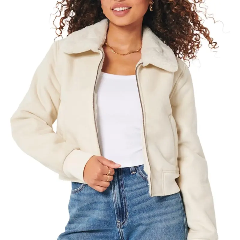 Hollister Jackets Women's Cream 178-2