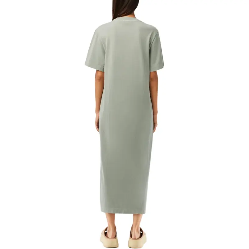 LACOSTE Short Sleeved Dresses Women's Gray-2