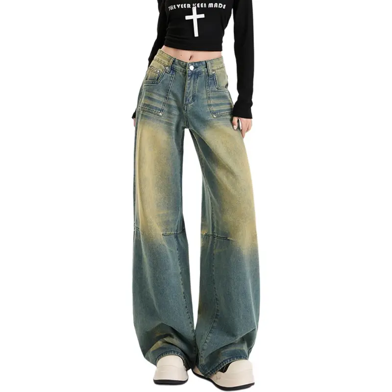 NHZN Jeans Women's Turquoise-2