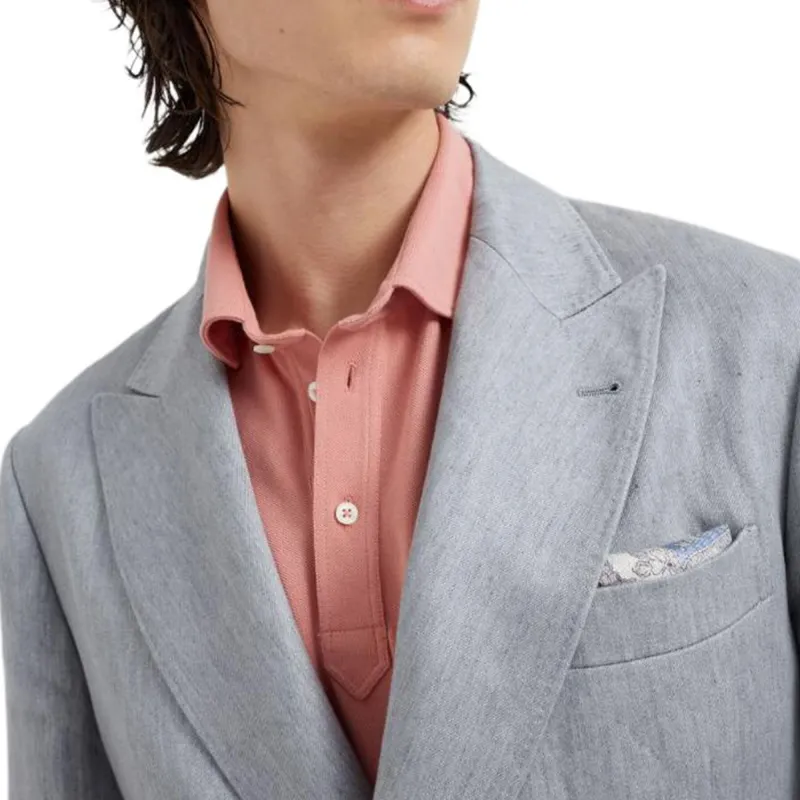 Brunello Cucinelli Double Breasted Tailored Blazer-5
