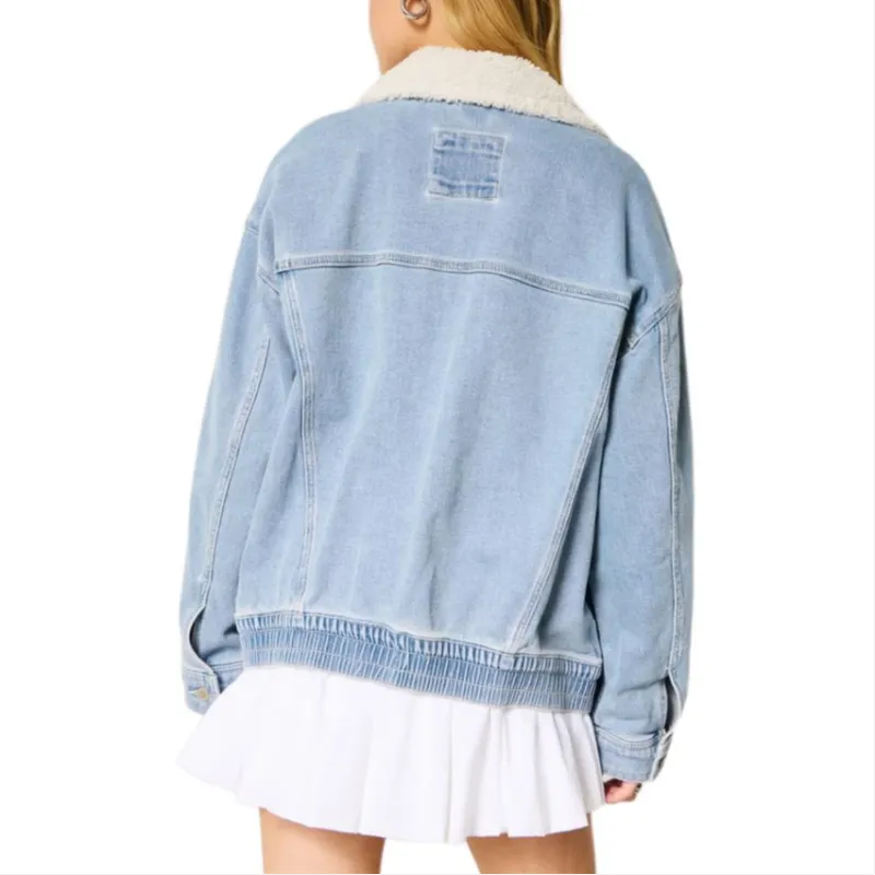 Hollister Jackets Coats Women's Light Blue-2