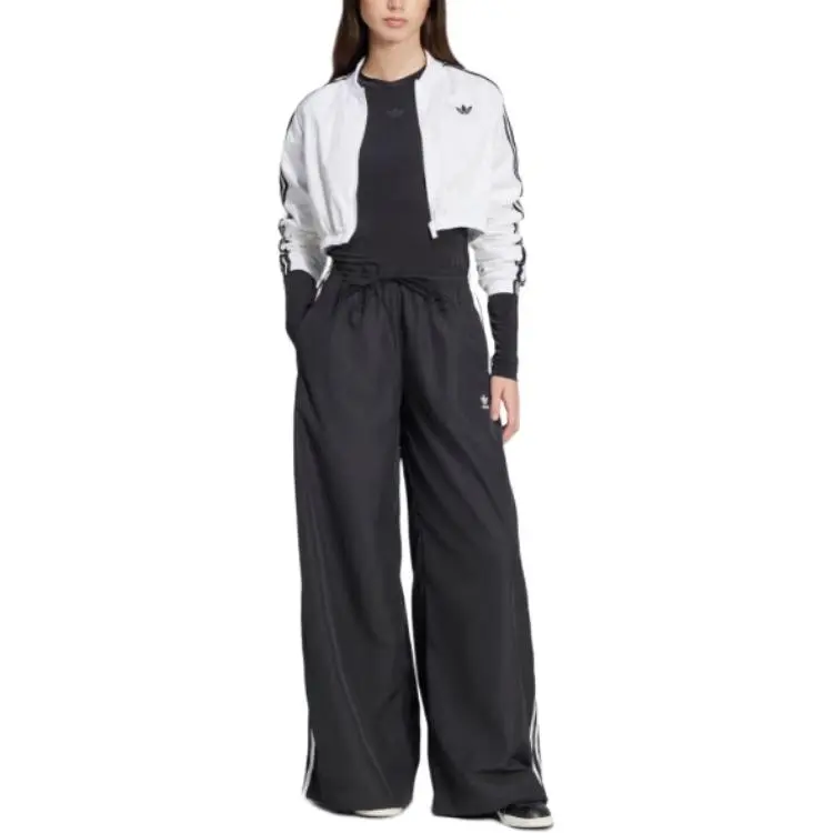 Adidas Women's Adilenium Season 3 Oversized Track Pants Black-1