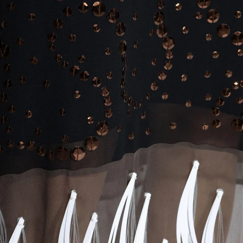 TORY BURCH Embellished Slip Skirt-4