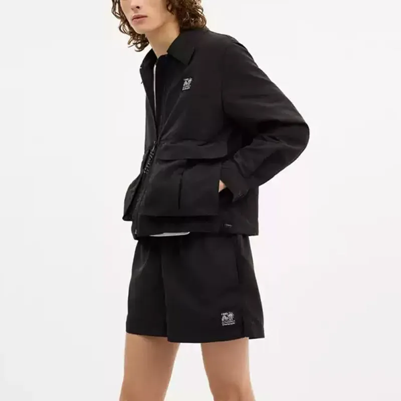COACH SS25 Casual Shorts Unisex Black-3