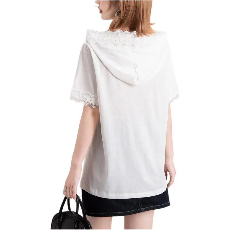 FAWENXIANGZI T Shirts Women's White-1