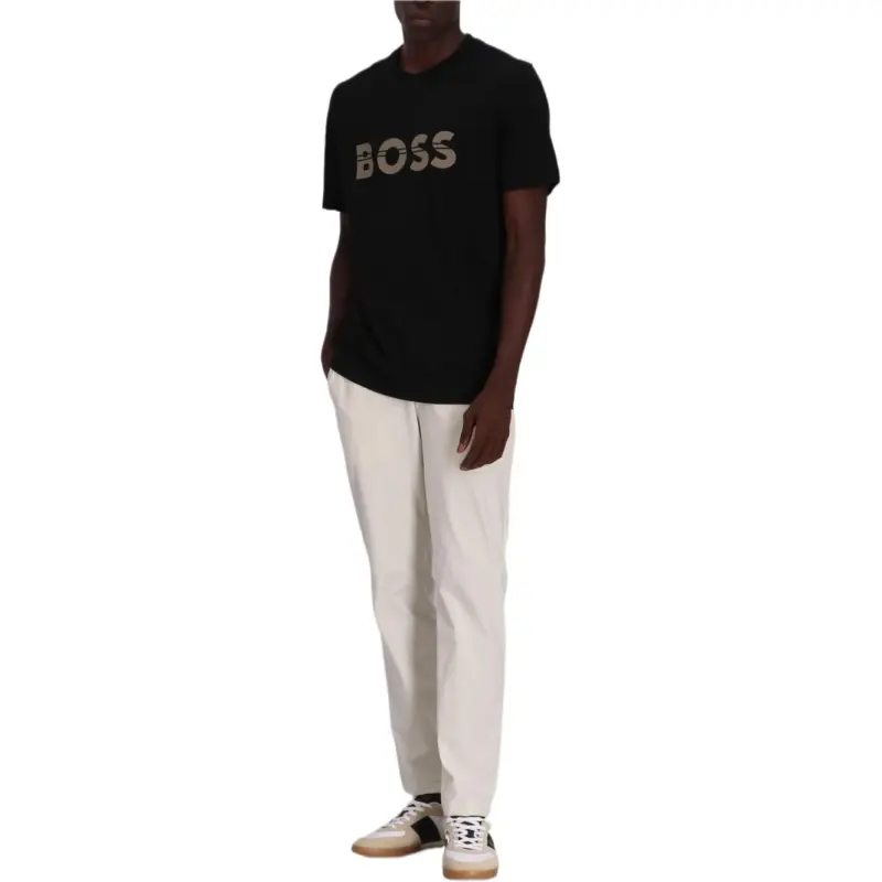 HUGO BOSS Logo Printed Crewneck T Shirt-3
