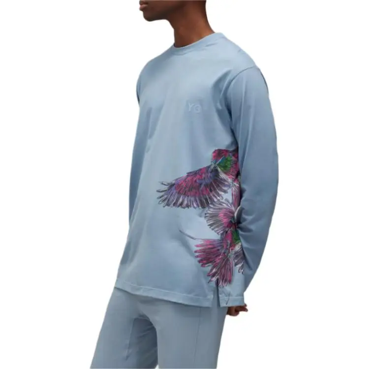 Y 3 Graphic Printed Long Sleeve T Shirt-3