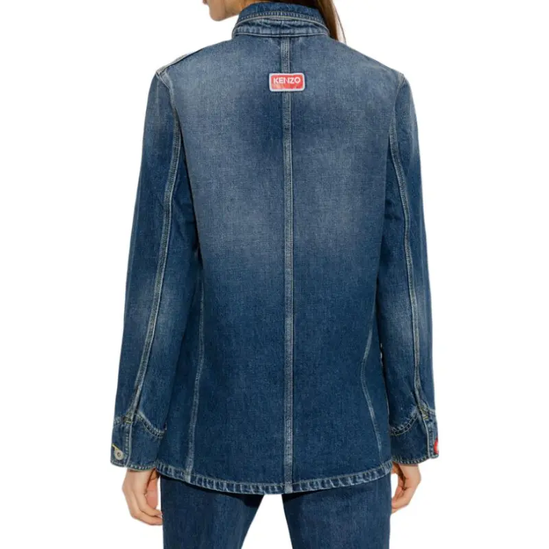 KENZO Pouch-pocket Denim Shirt Jacket-3