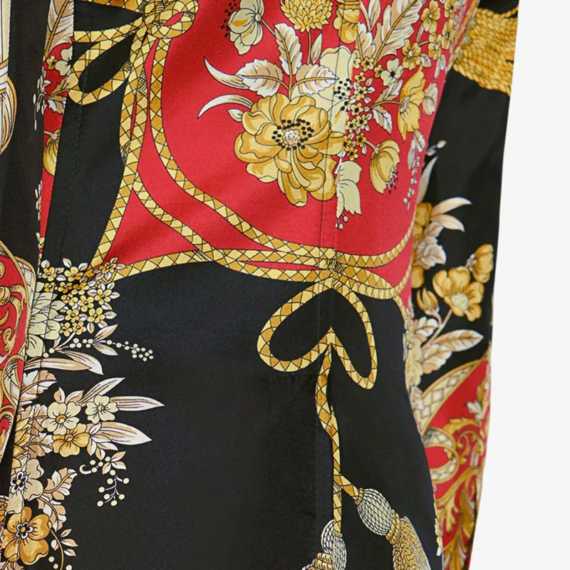GUCCI Silk Jacket With Flowers And Tassels-4