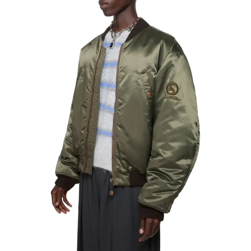 Acne Studios Down Zipped Bomber Jacket-4