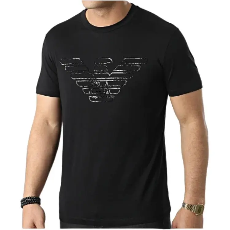 EMPORIO ARMANI SS22 T Shirt Men's Black-3