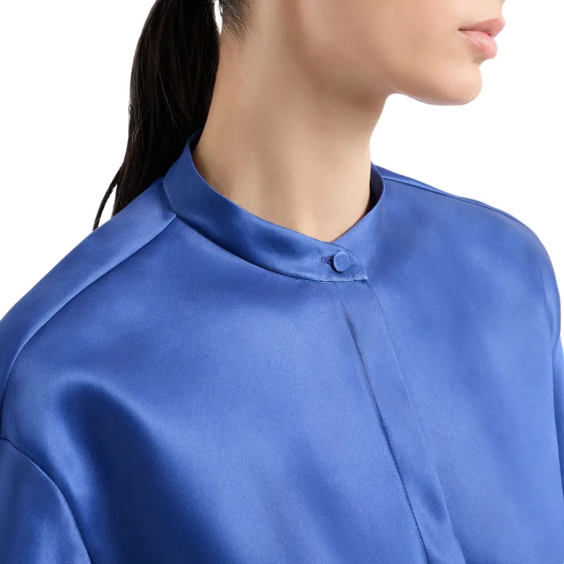 GIORGIO ARMANI Long sleeved Shirt In Triple Silk Georgette-4