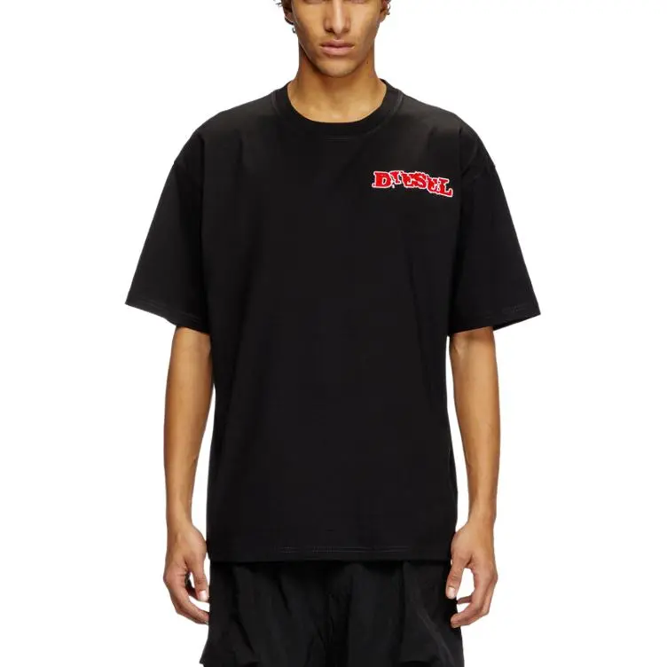 DIESEL T Boxt R20 Logo Printed Crewneck T Shirt-3