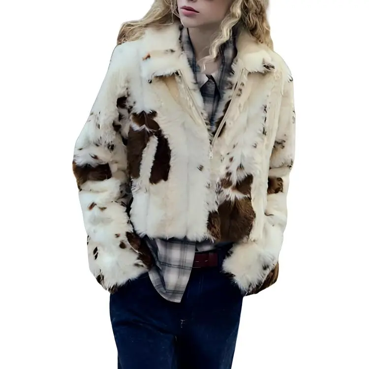 ZARA Trf Velvet feel Coat Women's Beige-4