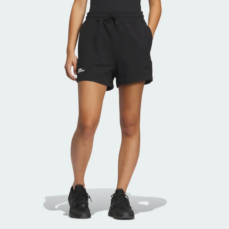 Adidas MILES LOUNGE SOFT SHORTS Casual Shorts Women's Black-1