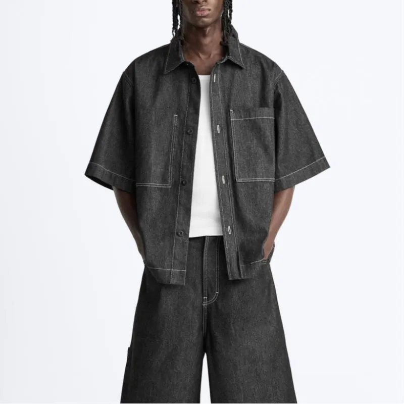 ZARA Shirts Men Black-4