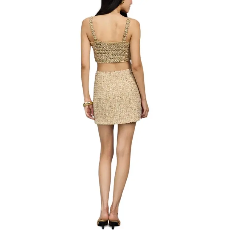 Bebe Casual Short Skirts Women's Champagne-3